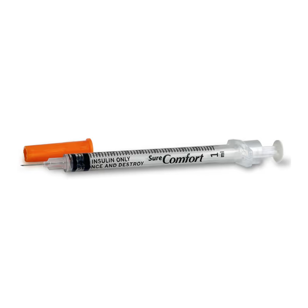 28 Gauge 1/2" 1cc Syringe